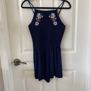 Hollister navy blue romper